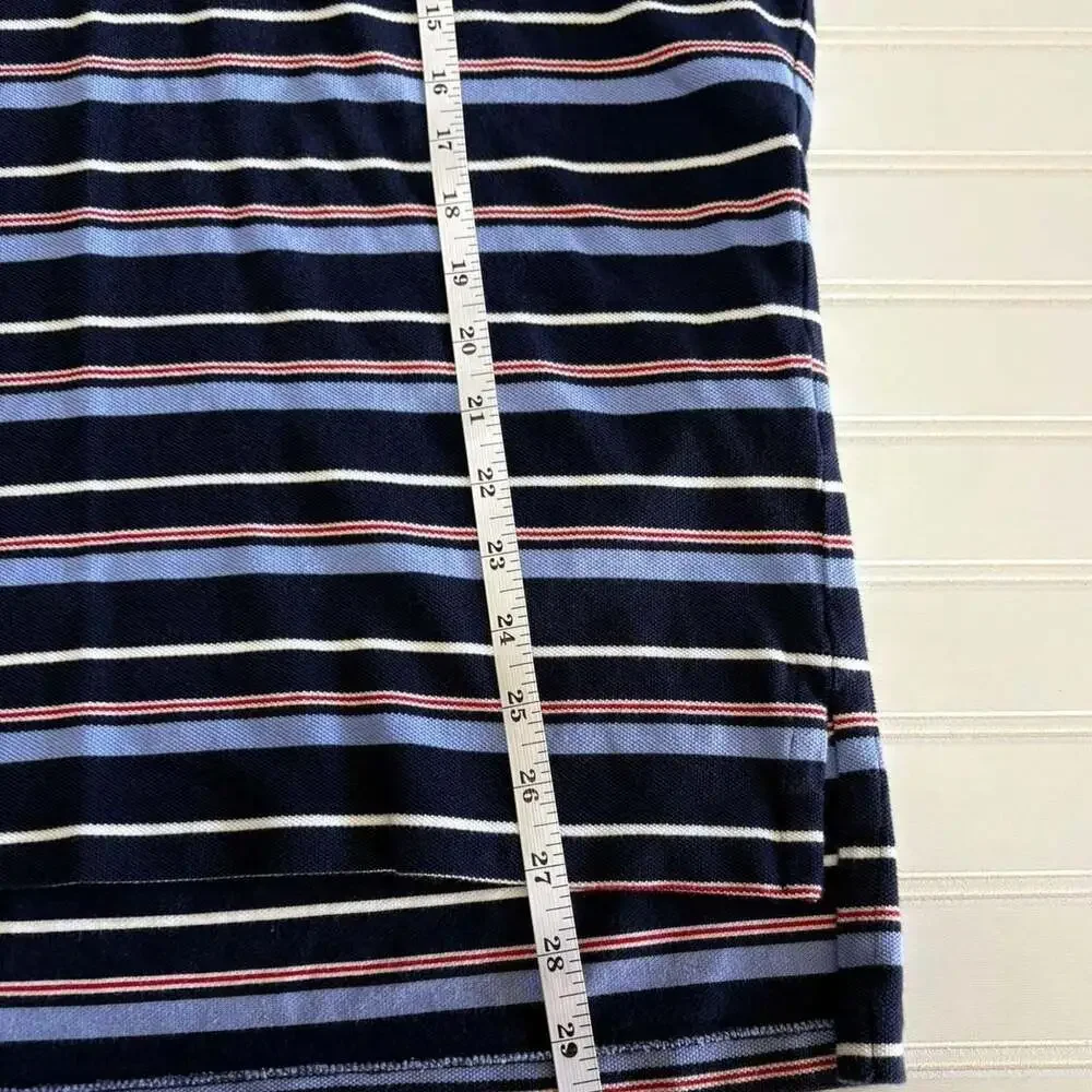 Polo by Ralph Lauren Striped Short Sleeve Polo Shirt Navy Blue Size L